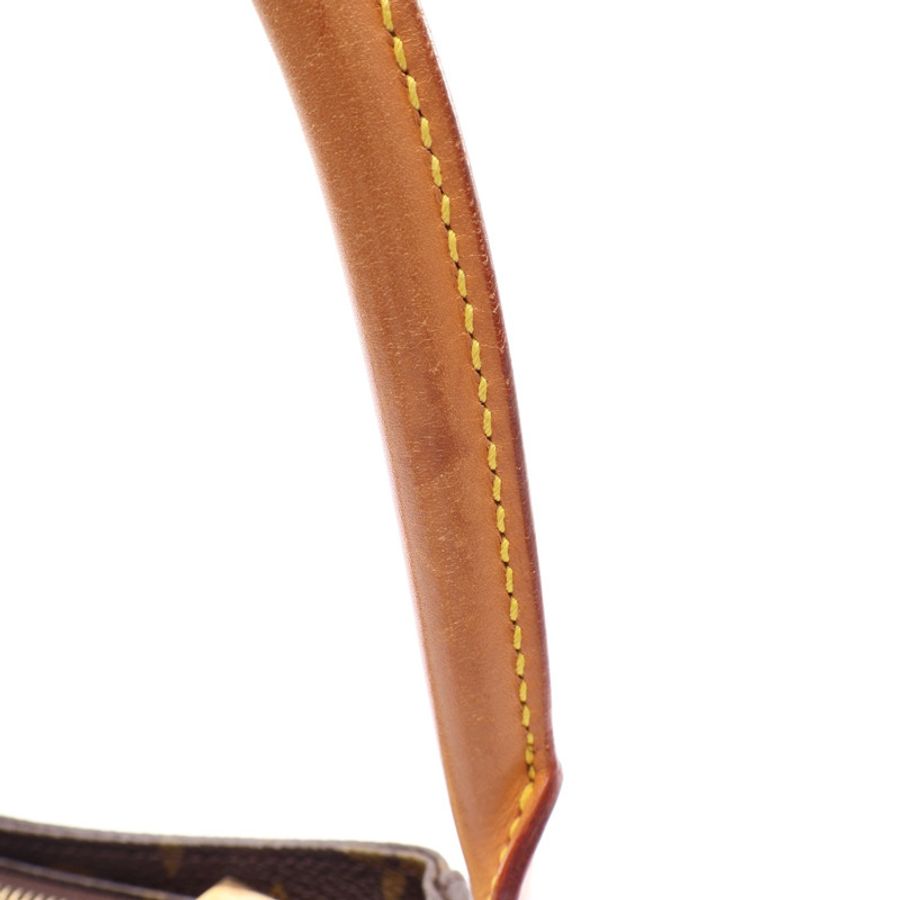 LOUIS VUITTON LV 路易威登 LOOPING MM 肩背包 棕色 原花帆布 M51146-9