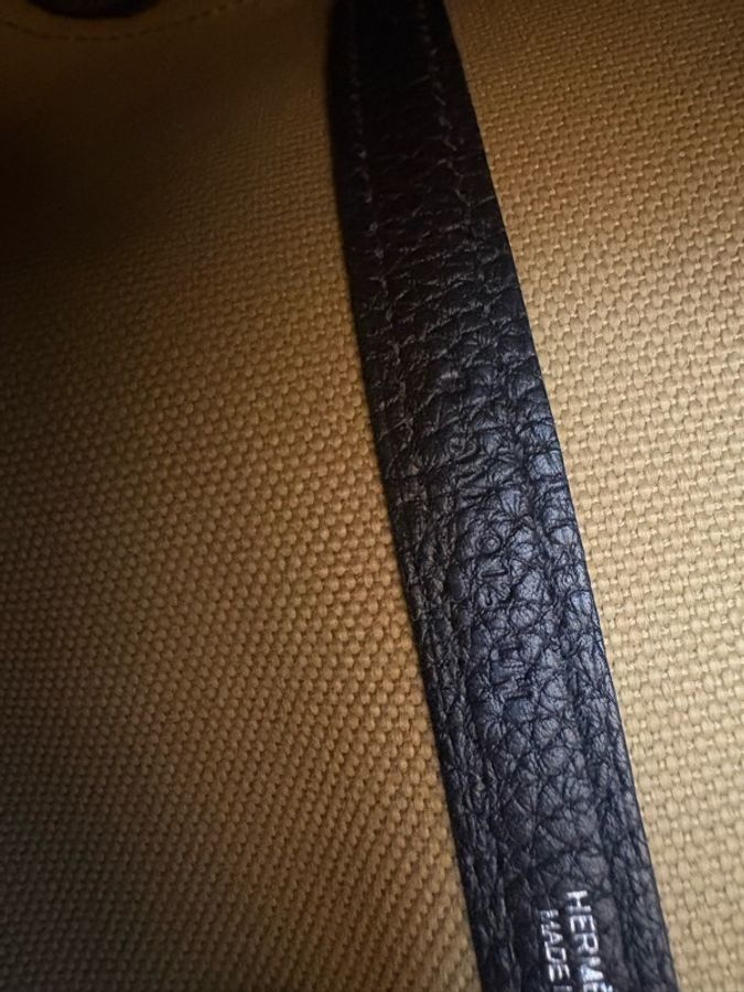 Hermes Garden Party 30帆布牛皮托特包 奶棕色 GP30-12