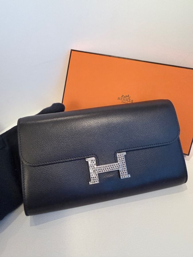 Hermes✨Constance to go 蜥蜴釦 台灣購澳洲 黑色 W刻-3
