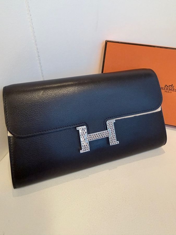 Hermes✨Constance to go 蜥蜴釦 台灣購澳洲 黑色 W刻-7