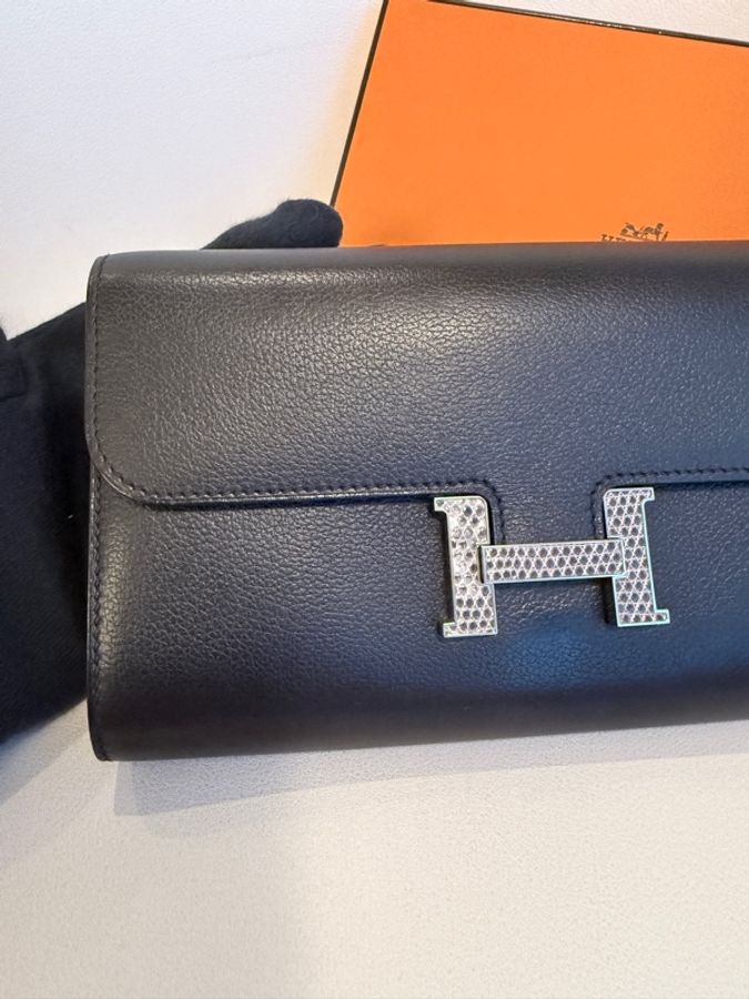 Hermes✨Constance to go 蜥蜴釦 台灣購澳洲 黑色 W刻-11