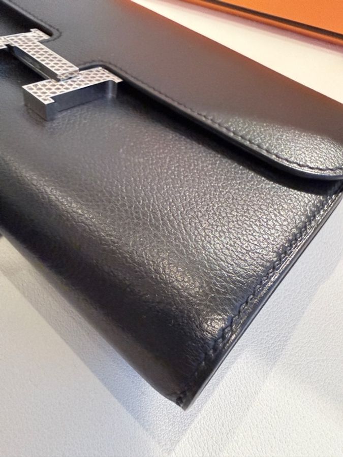 Hermes✨Constance to go 蜥蜴釦 台灣購澳洲 黑色 W刻-15