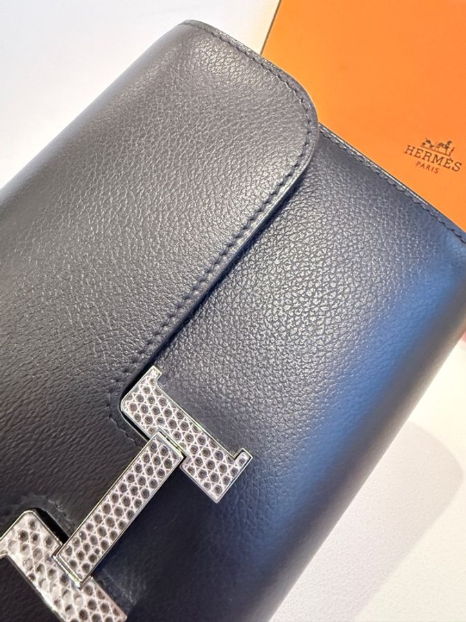 Hermes✨Constance to go 蜥蜴釦 台灣購澳洲 黑色 W刻-30