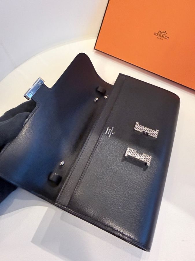 Hermes✨Constance to go 蜥蜴釦 台灣購澳洲 黑色 W刻-33