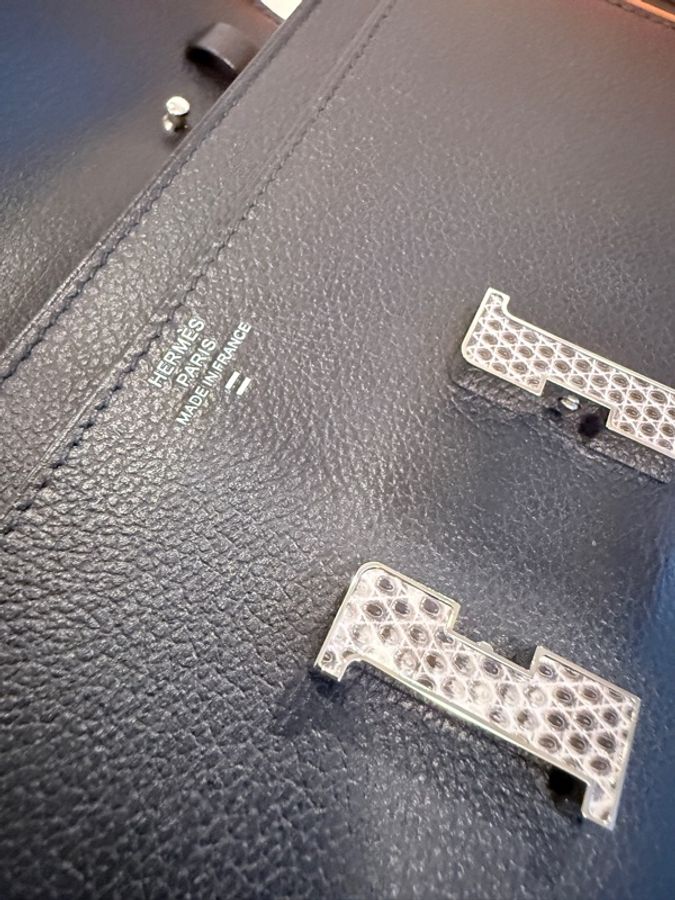 Hermes✨Constance to go 蜥蜴釦 台灣購澳洲 黑色 W刻-34