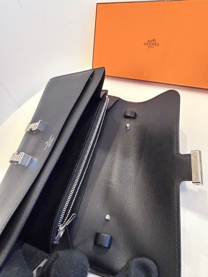 Hermes✨Constance to go 蜥蜴釦 台灣購澳洲 黑色 W刻-39