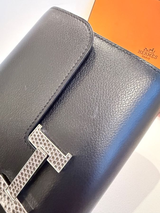 Hermes✨Constance to go 蜥蜴釦 台灣購澳洲 黑色 W刻-55
