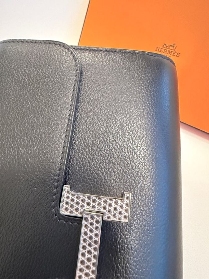 Hermes✨Constance to go 蜥蜴釦 台灣購澳洲 黑色 W刻-56