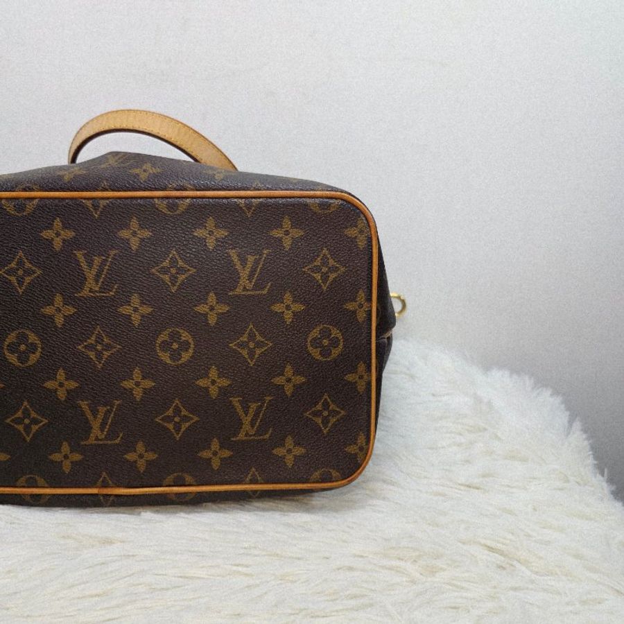 我最美 LV Louis Vuitton原花抓皺拉鍊三用水餃包/ M40145手提、肩背,斜跨-26