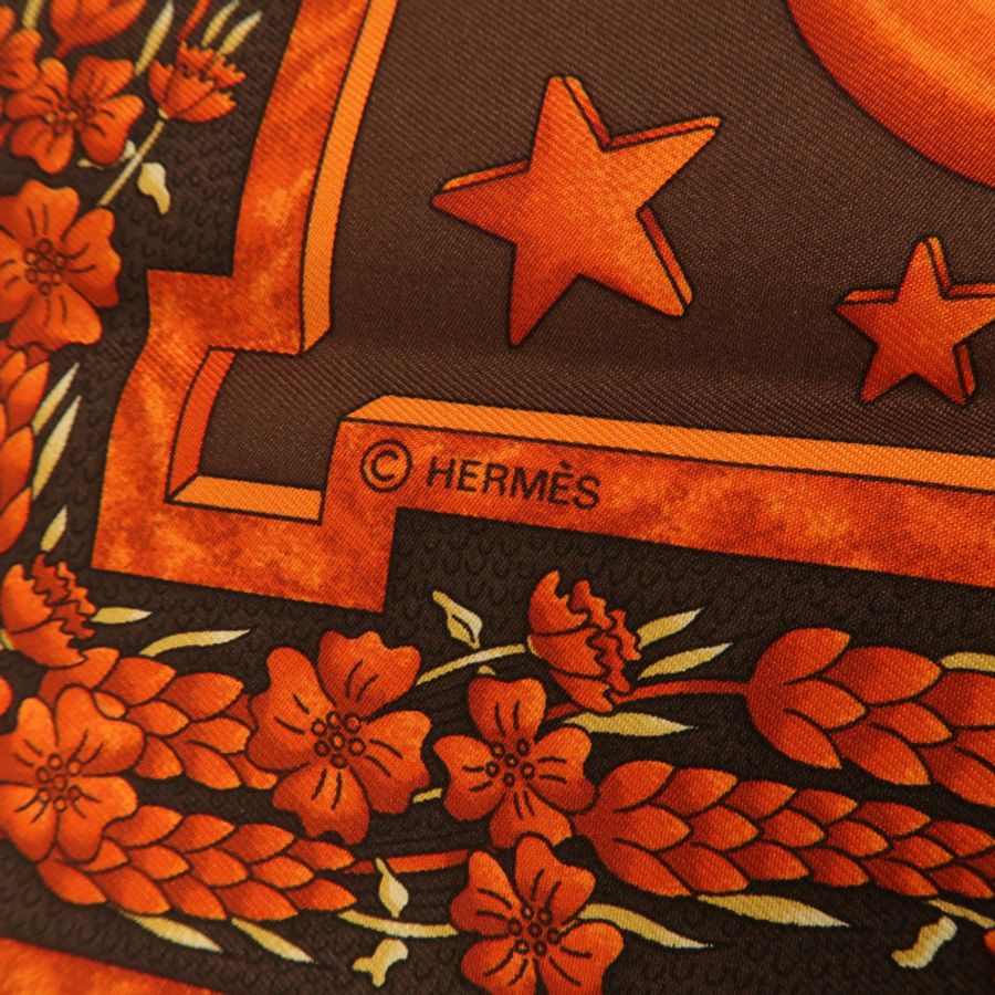 HERMES 絲質Scarf 90x90cm絲巾-6