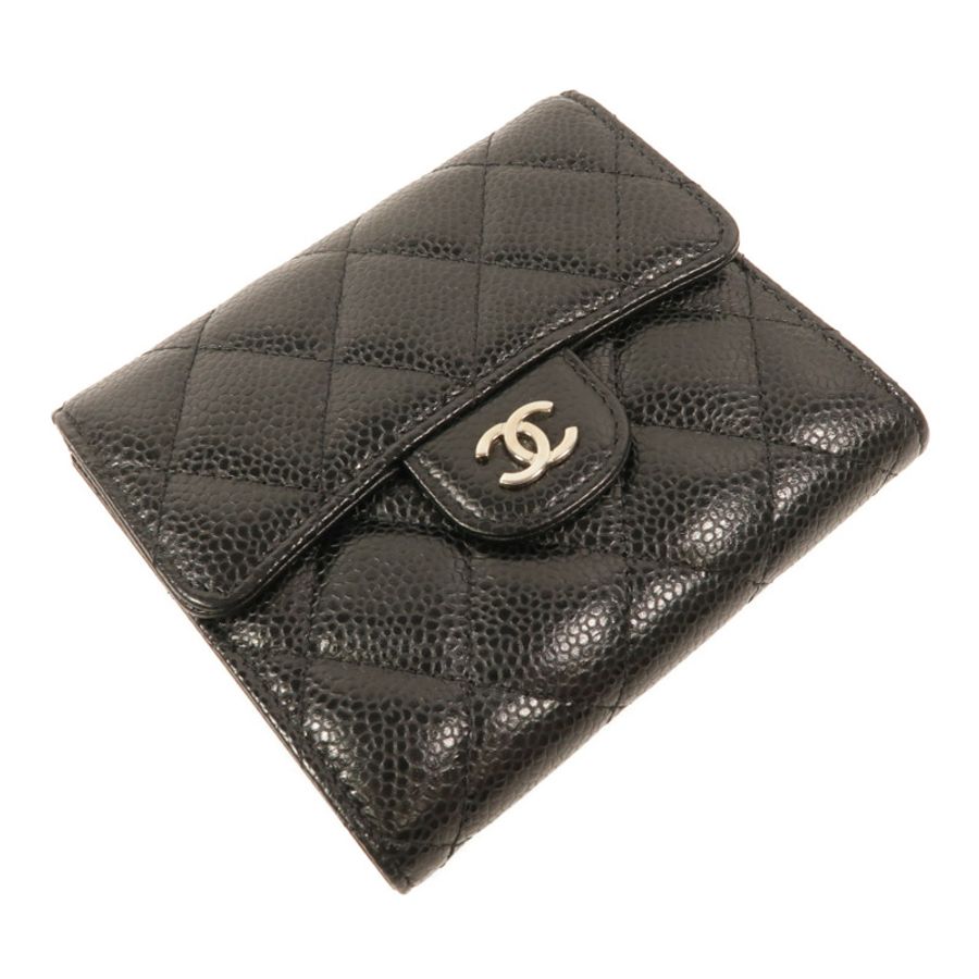 CHANEL 牛皮皮革Classic Small Flap Wallet錢包-4