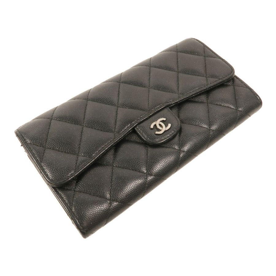 CHANEL 牛皮皮革Classic Long Wallet長錢包-4