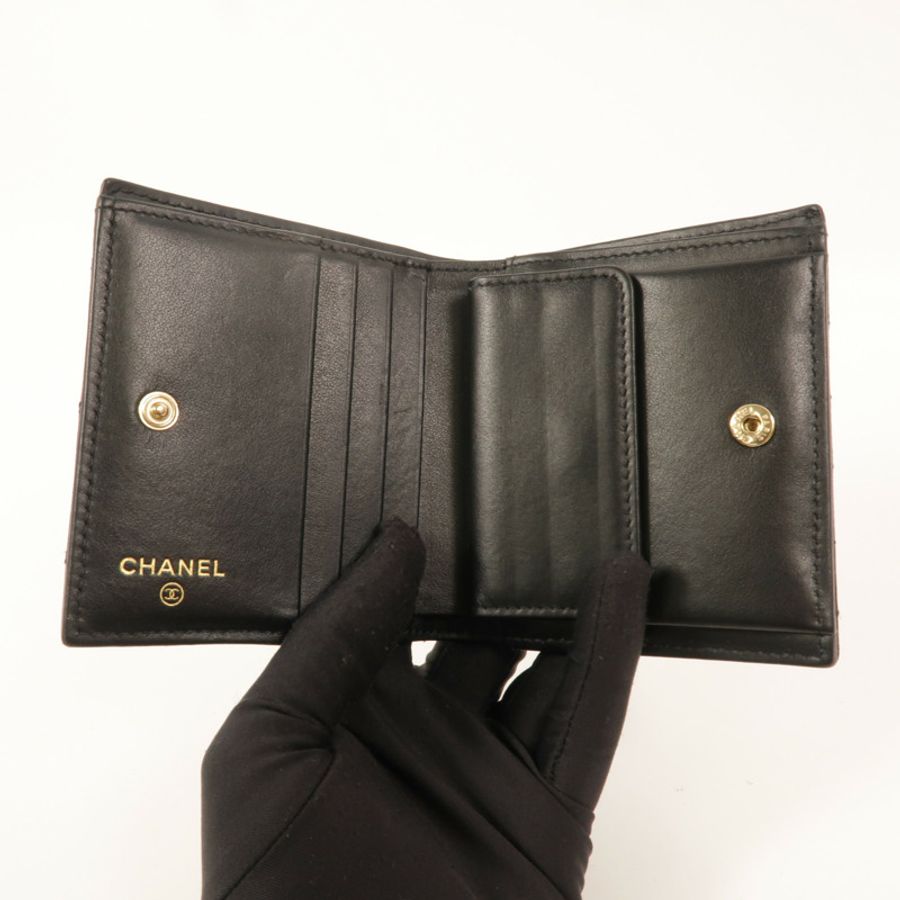 CHANEL 牛皮皮革Bifold Wallet錢包-4