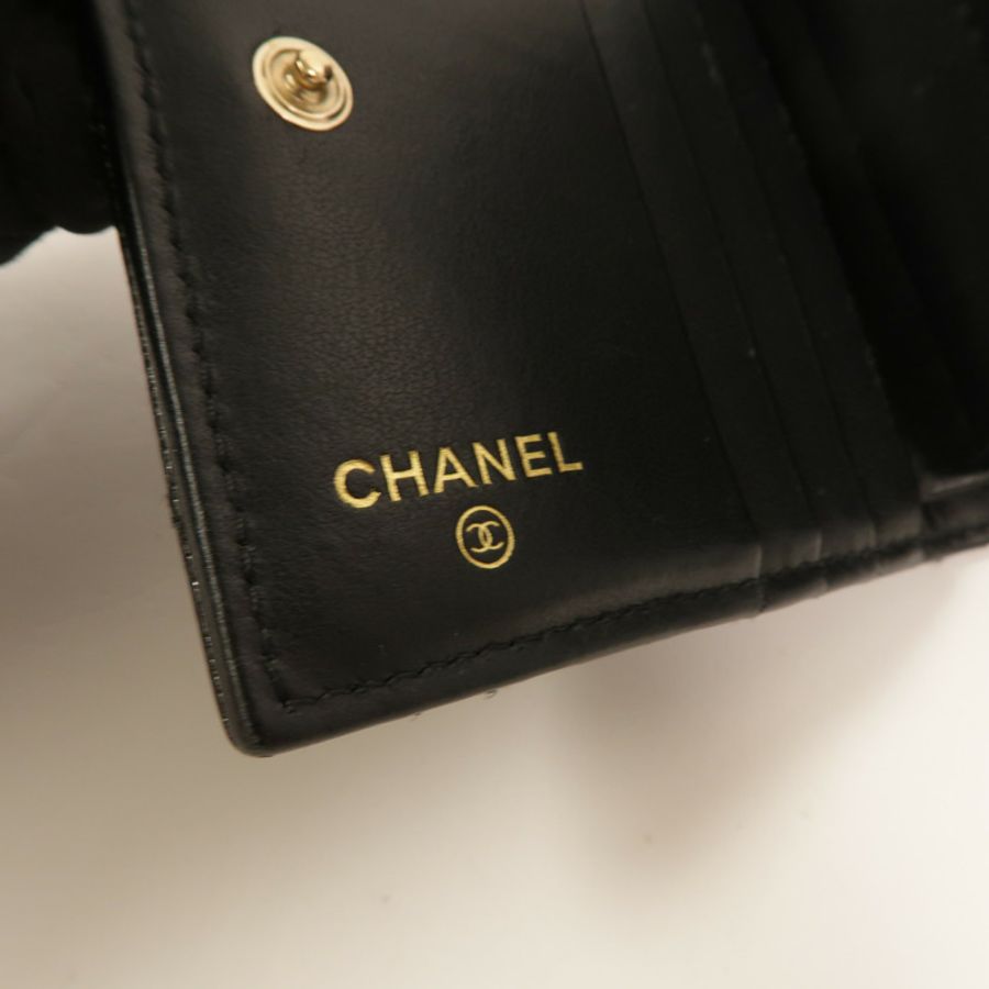 CHANEL 牛皮皮革Bifold Wallet錢包-6