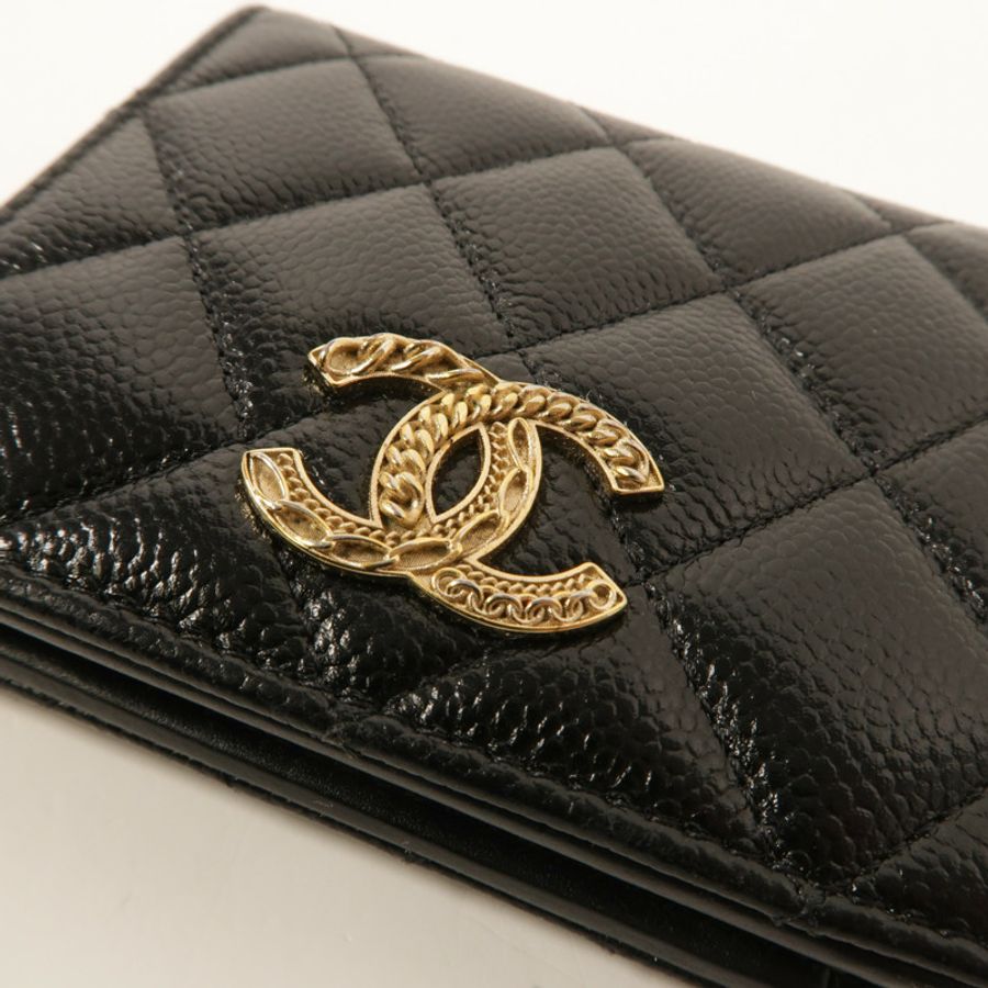 CHANEL 牛皮皮革Bifold Wallet錢包-8