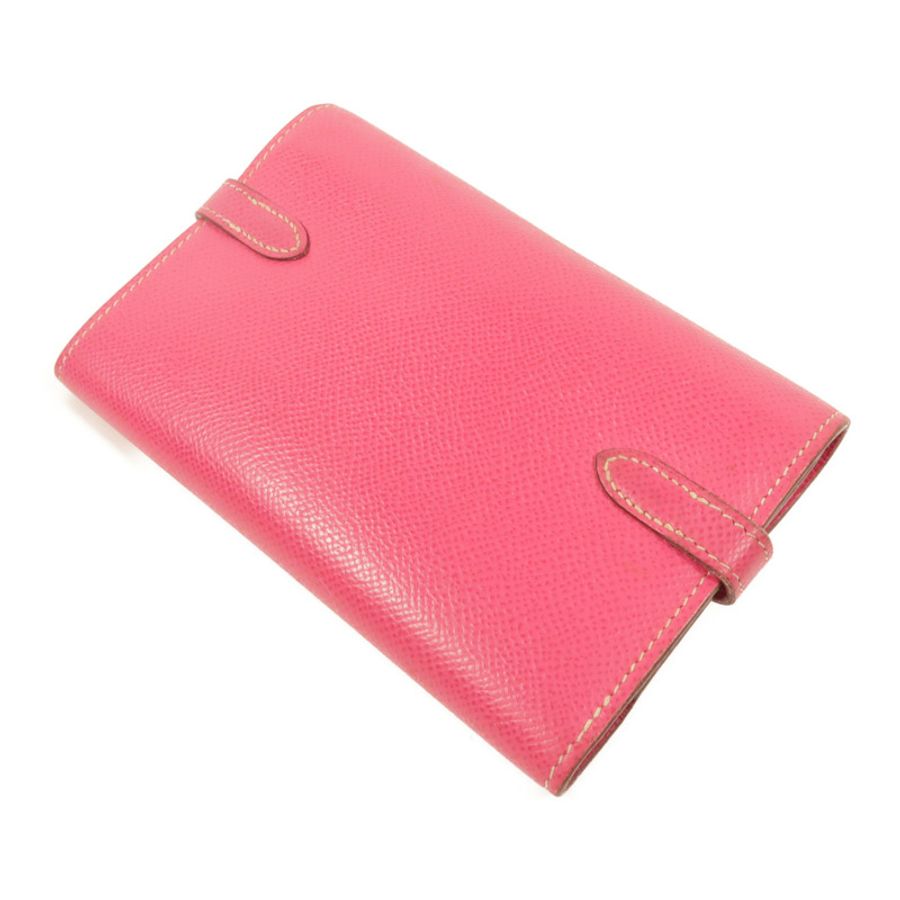 HERMES Epsom皮革Kelly Compact Wallet長錢包Rose Tyrien-5