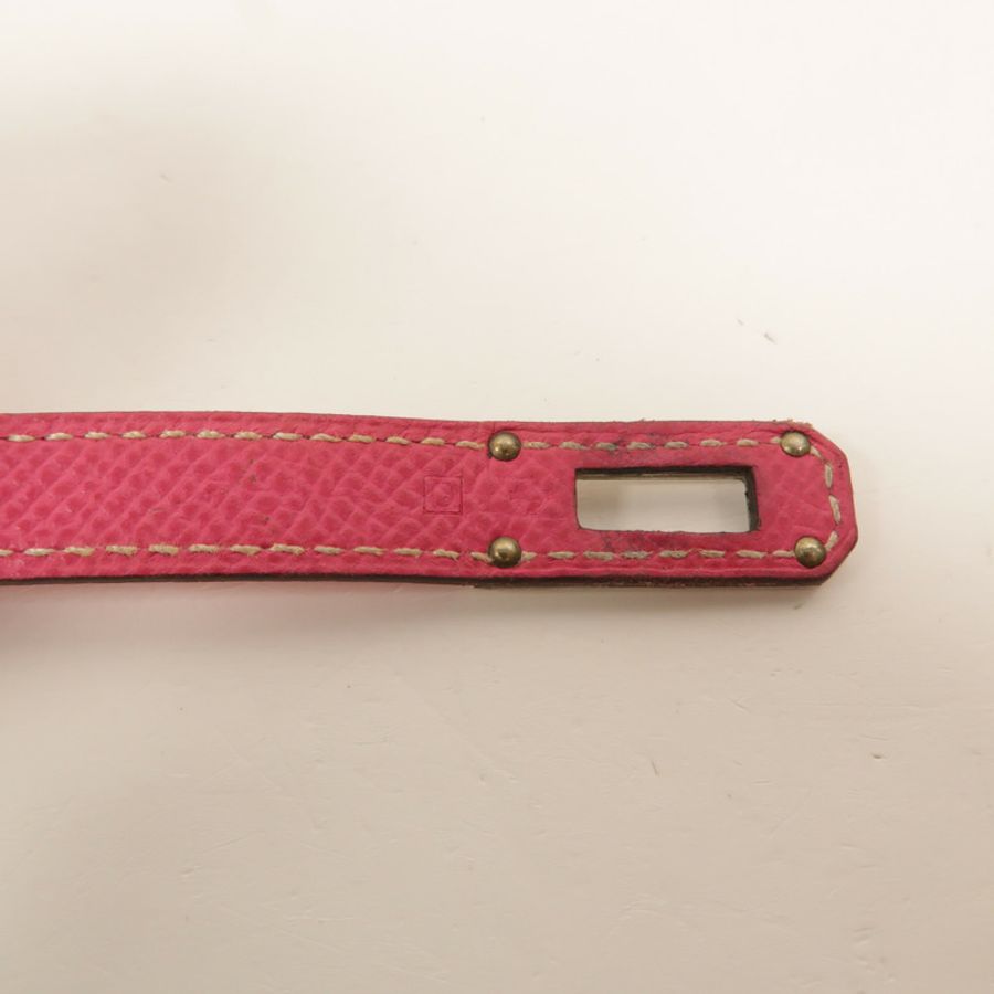 HERMES Epsom皮革Kelly Compact Wallet長錢包Rose Tyrien-9