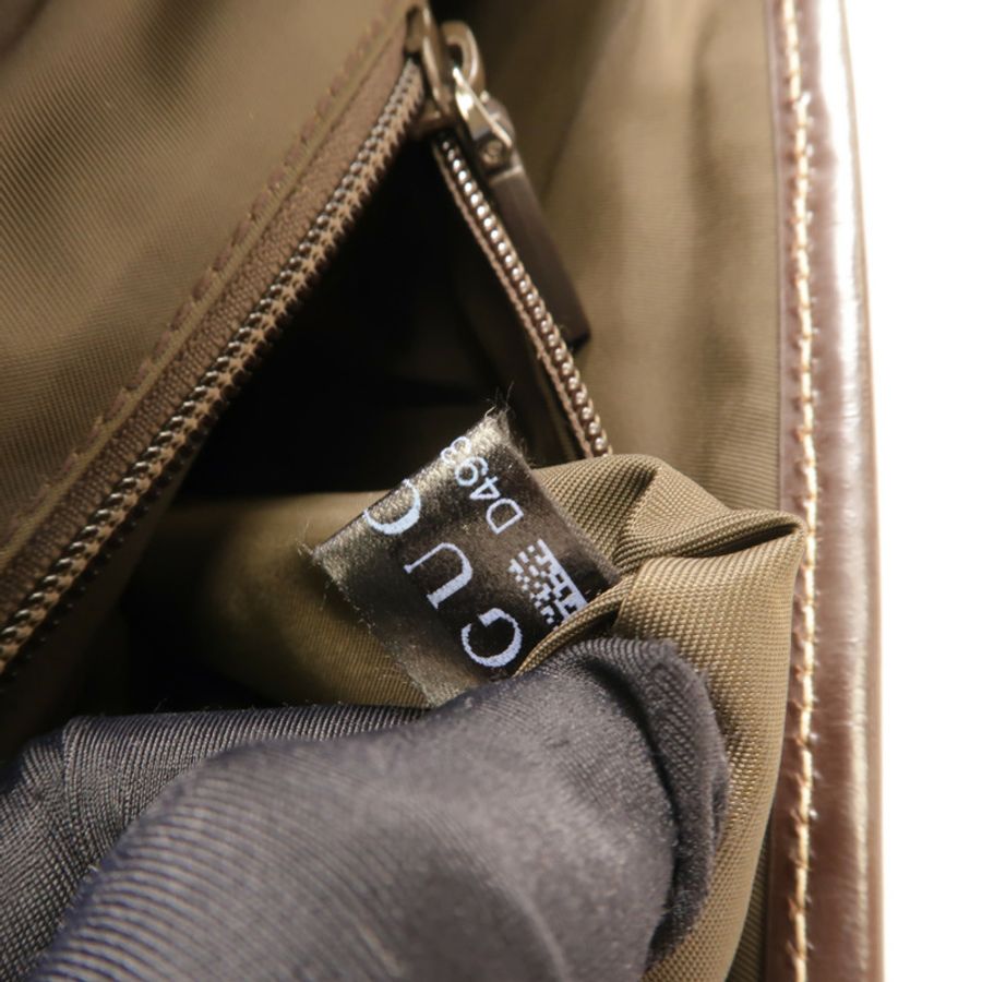GUCCI 塗層帆布Interlocking G Messenger Bag肩背袋-9