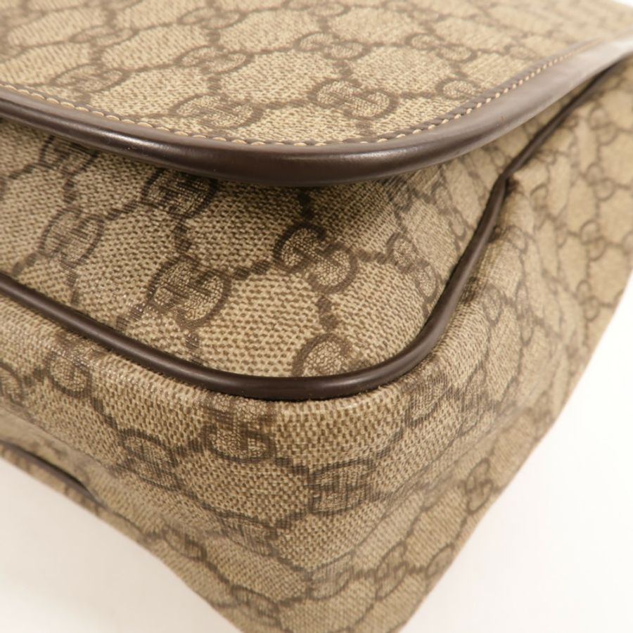 GUCCI 塗層帆布Interlocking G Messenger Bag肩背袋-11