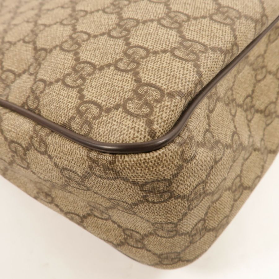 GUCCI 塗層帆布Interlocking G Messenger Bag肩背袋-12