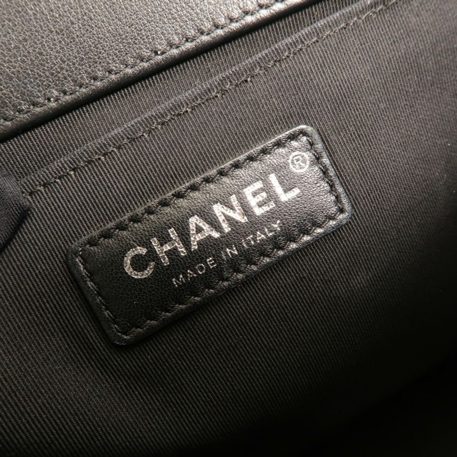CHANEL 羊皮皮革Boy 25肩背袋-7