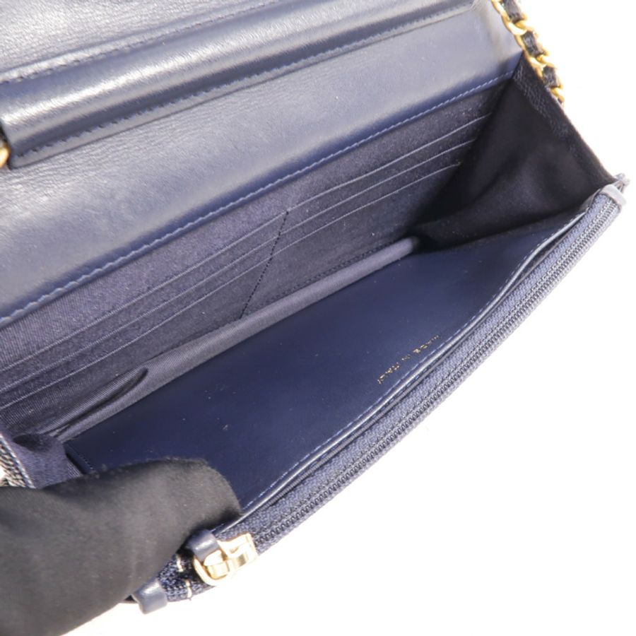 CHANEL 牛皮皮革Boy Chanel Wallet On Chain鏈帶肩背袋-4