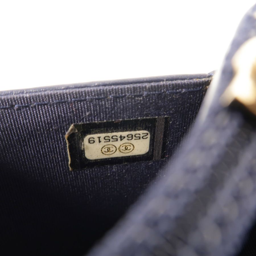 CHANEL 牛皮皮革Boy Chanel Wallet On Chain鏈帶肩背袋-9