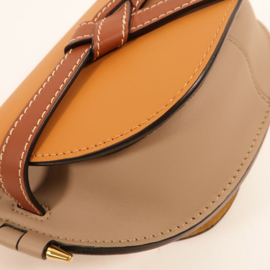 LOEWE 牛皮皮革Mini Gate肩背袋-10