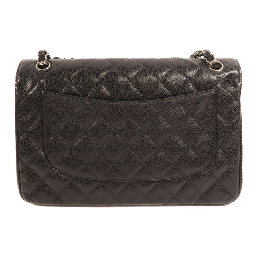 CHANEL 牛皮皮革Large Classic鏈帶肩背袋-1