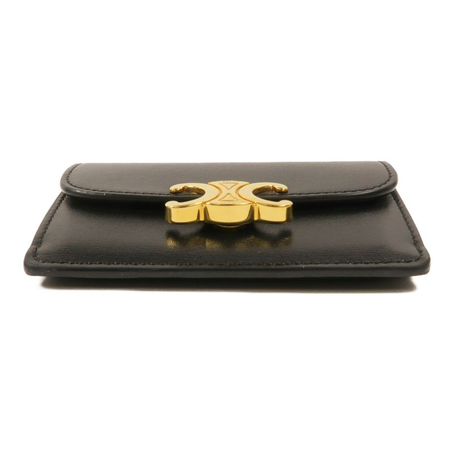 CELINE 牛皮皮革Card Holder With Flap Triomphe卡片套-3