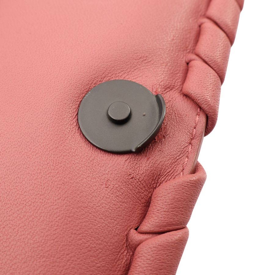 BOTTEGA VENETA BV 寶緹嘉 Olimpia 肩背包 粉色 編織羊皮-12
