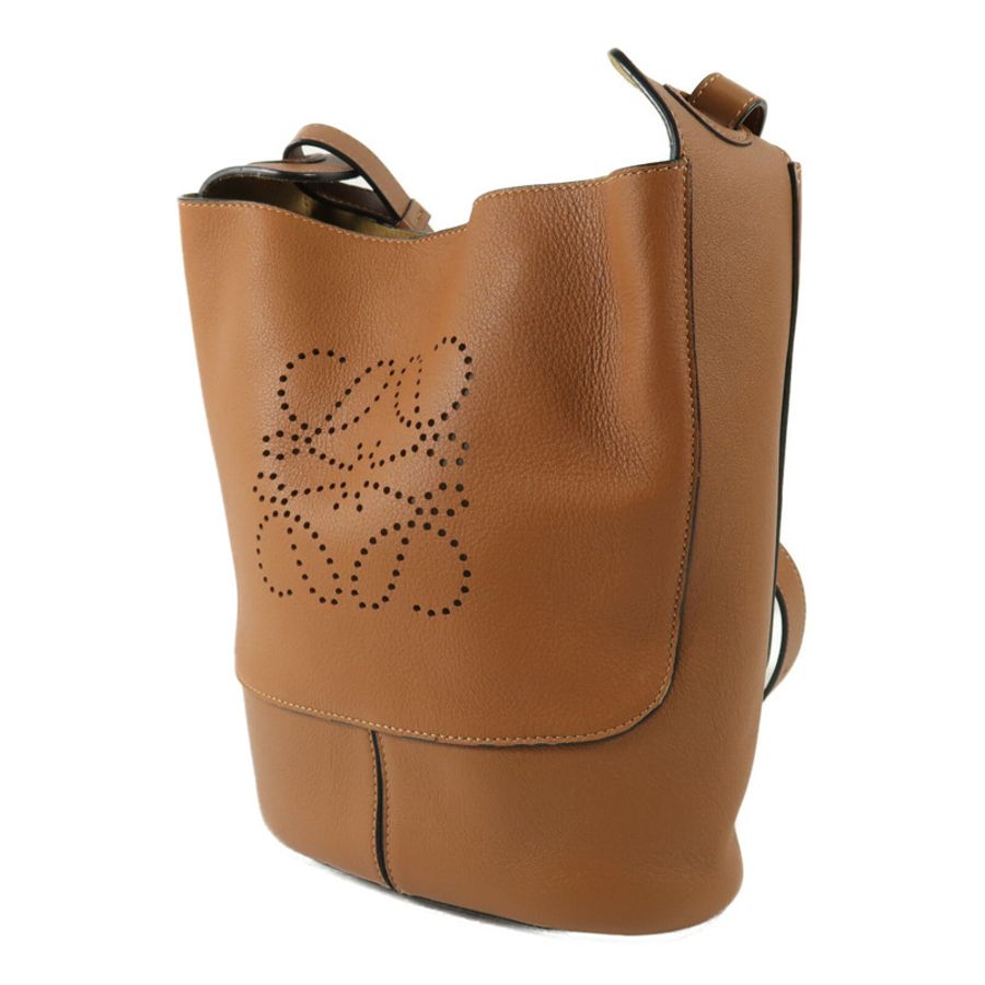 LOEWE 牛皮皮革Hobo Anagram Small肩背袋-2