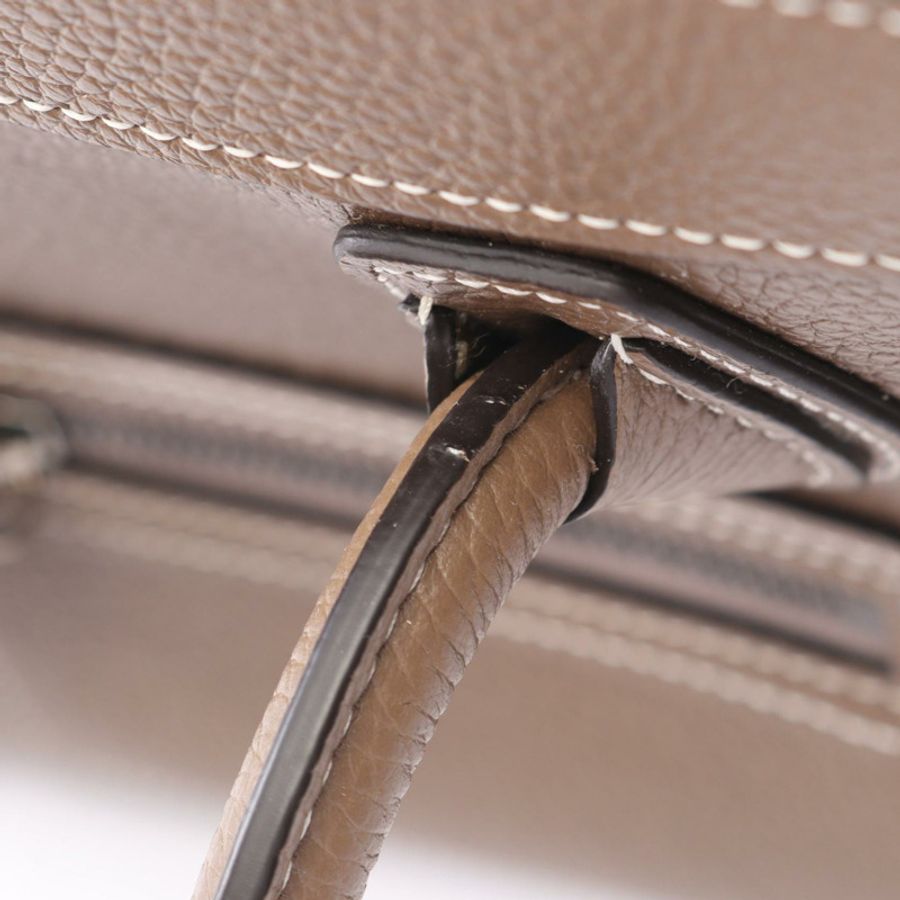 CELINE Luggage Nano Shopper 單肩斜背包 189243 皮革 Moka 二手-6