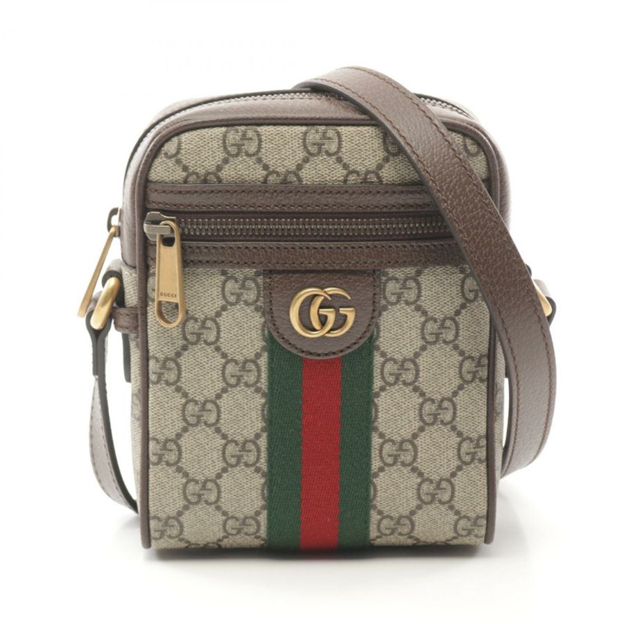 GUCCI Ophidia GG Supreme 單肩斜背包 59812796IWT8745 帆布 二手-0