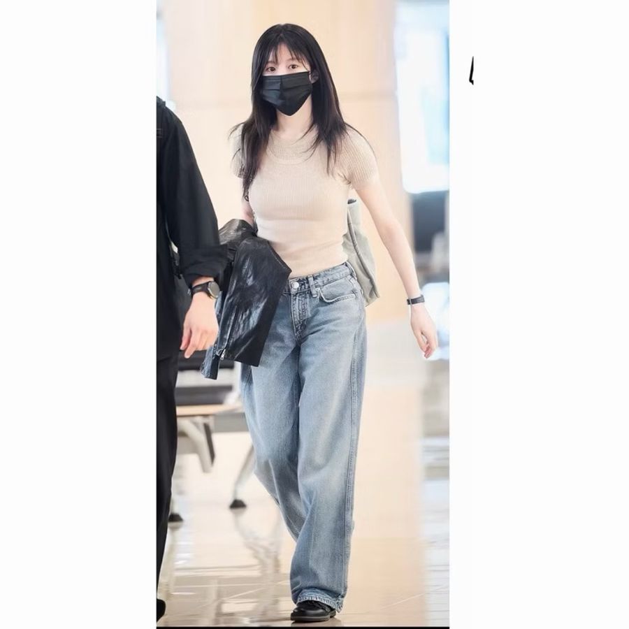 acne studios 高允貞同款 假兩件針織上衣#S-3