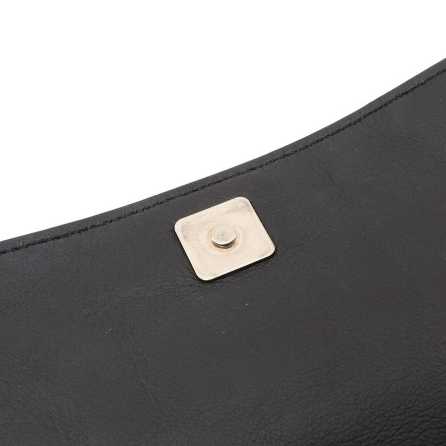 FENDI 芬迪 FF 壓紋 肩背包 黑色 牛皮 7M0299 A72V-9