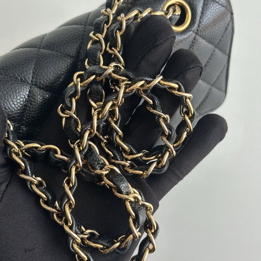 98新🆕 有購證🙌🏻 Chanel 香奈兒 CF 25 黑色金釦-15