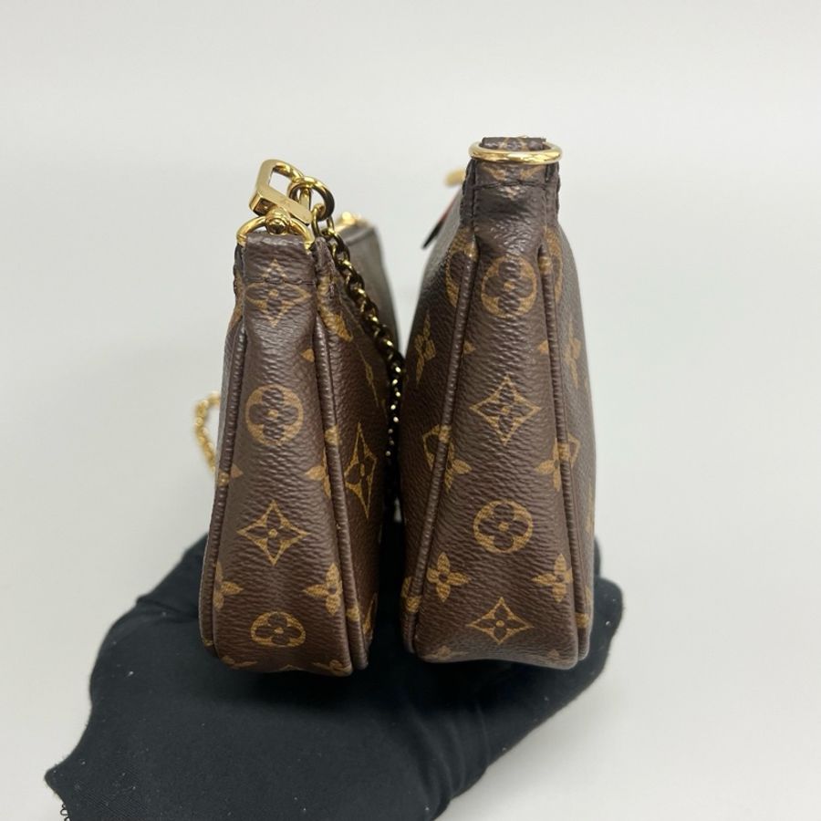 Louis Vuitton 路易威登 芯片款粉肩帶五合一 手提單肩腋下斜挎包 尺寸24*12cm 有塵袋-5