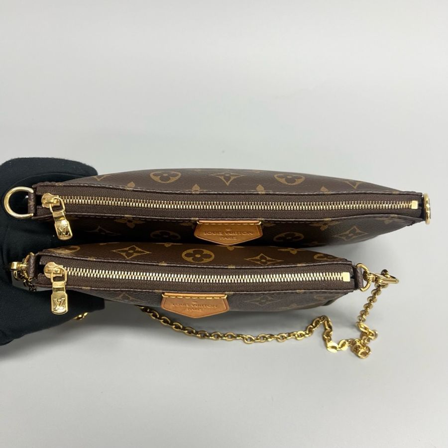 Louis Vuitton 路易威登 芯片款粉肩帶五合一 手提單肩腋下斜挎包 尺寸24*12cm 有塵袋-7