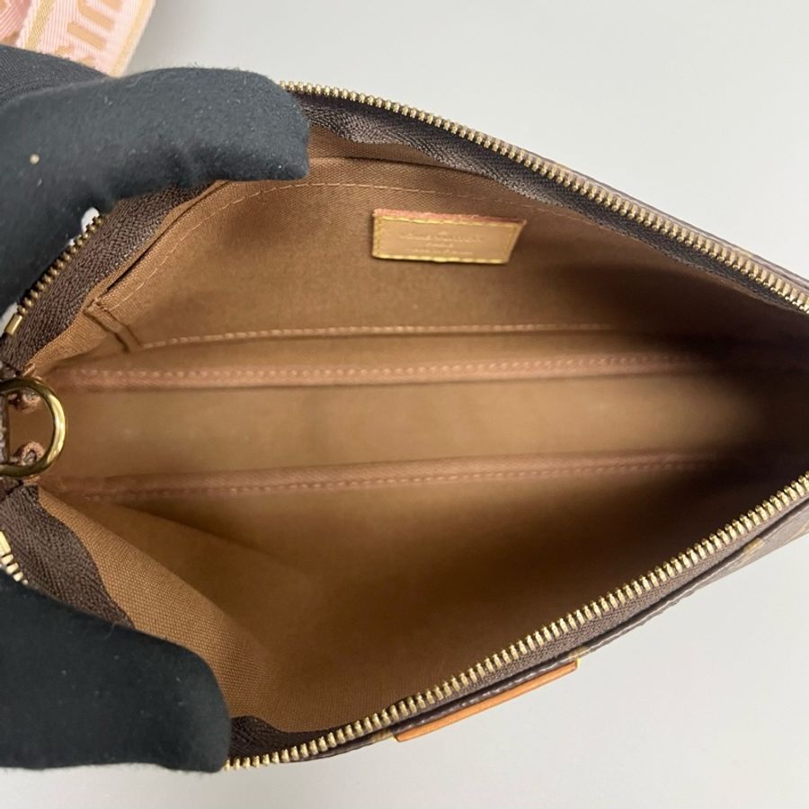 Louis Vuitton 路易威登 芯片款粉肩帶五合一 手提單肩腋下斜挎包 尺寸24*12cm 有塵袋-8