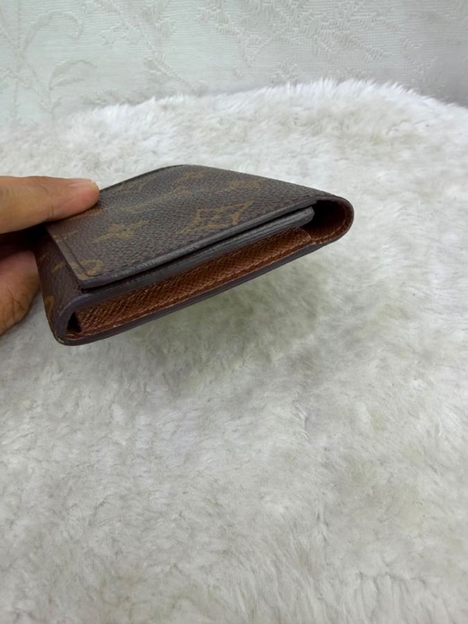 Louis Vuitton card holder in brown leather-7