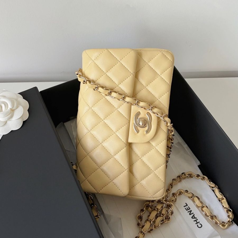 chanel香奈兒小雞黃大mini 大漂亮極品一枚! 30開-1