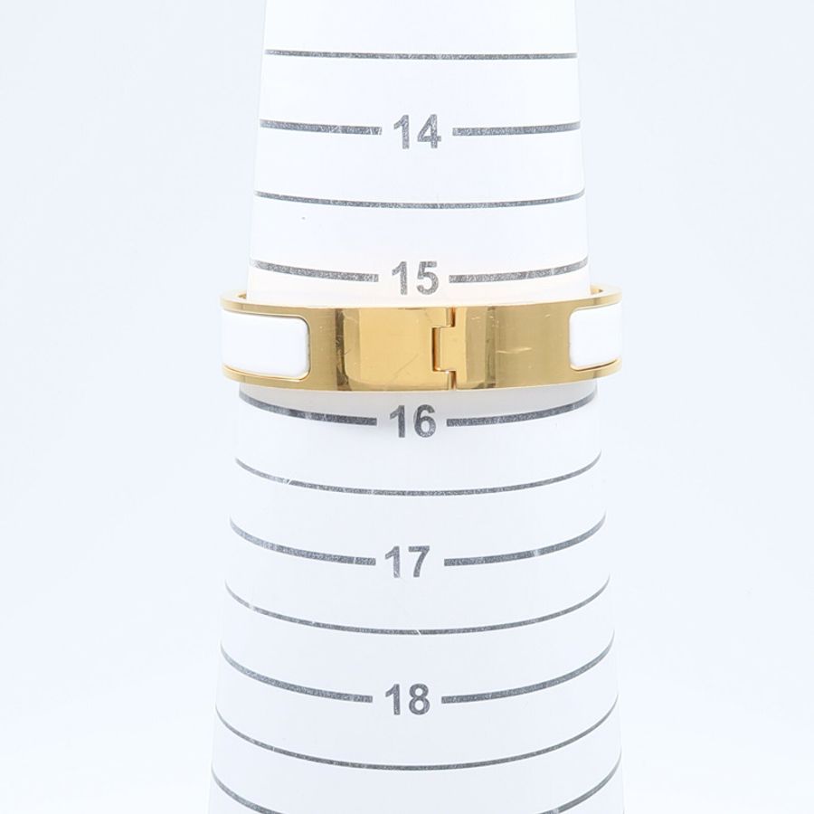 HERMES 金屬/琺瑯Clic H Bracelet手鐲-8