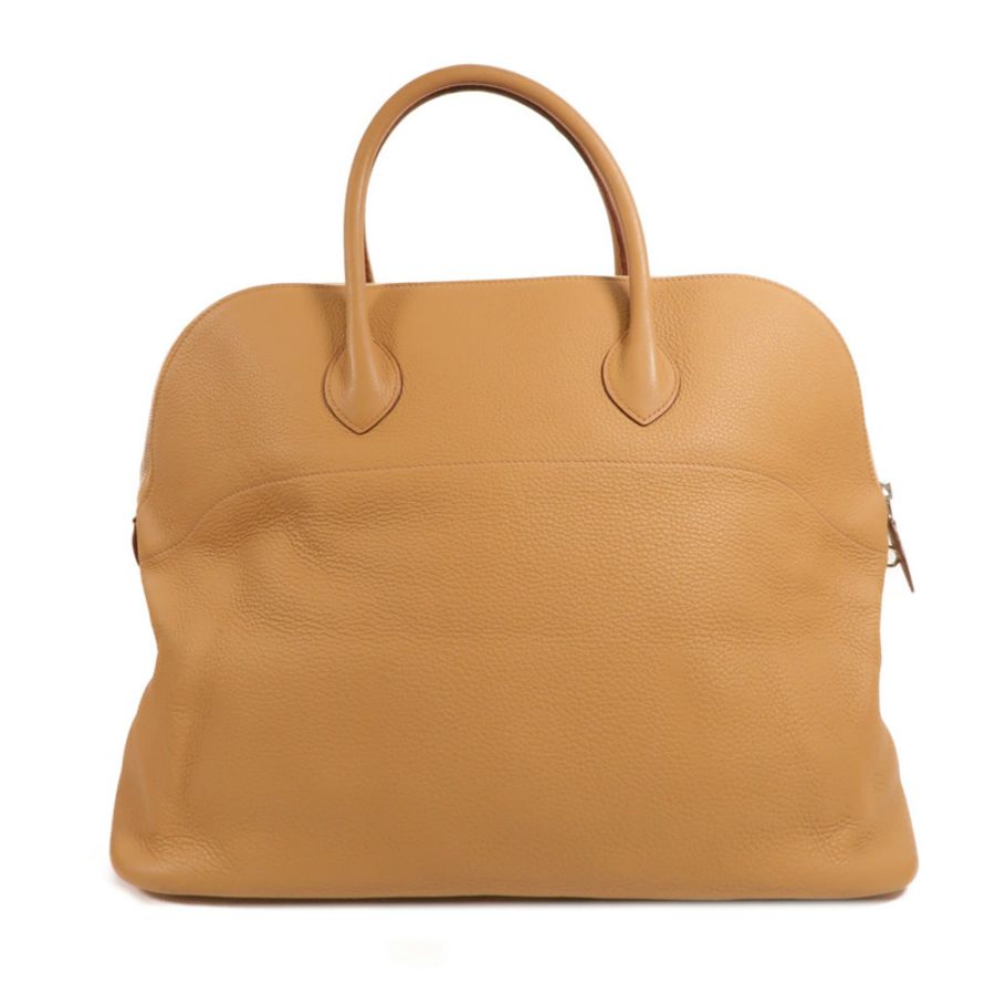 HERMES Clemence皮革Bolide 45手挽袋Biscuit-1