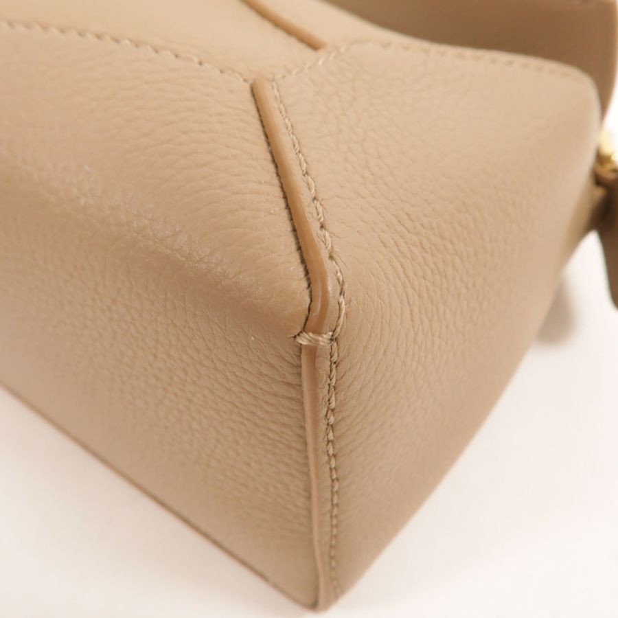 LOEWE 牛皮皮革Mini Puzzle手挽肩背兩用袋-11