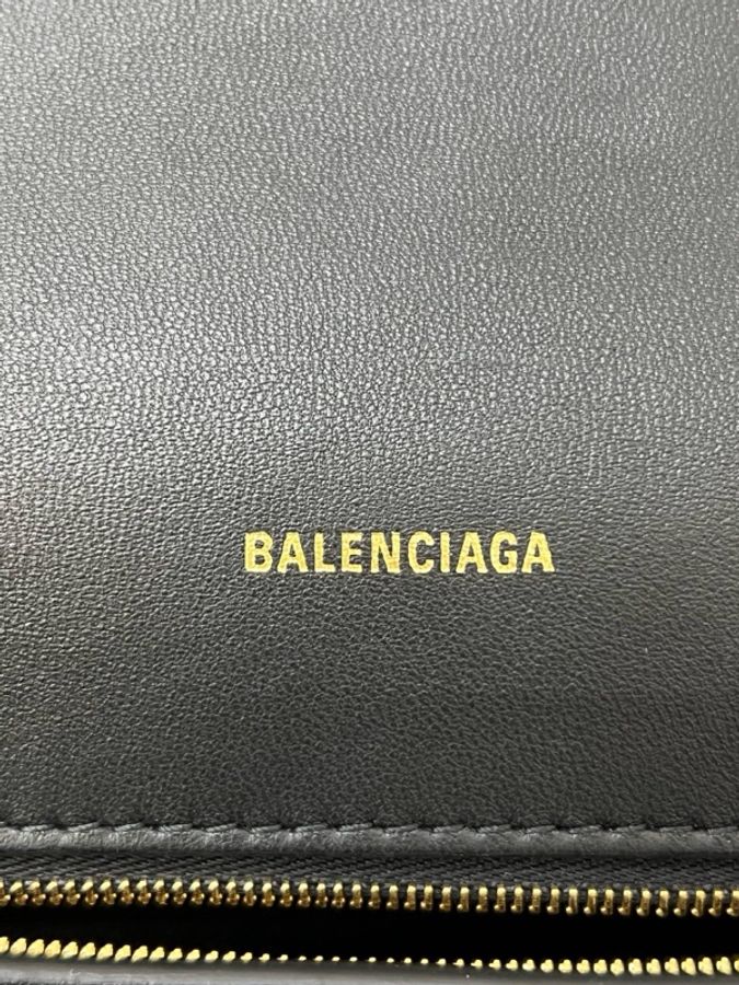 Balenciaga 巴黎世家 黑金DOWNTOWN斜挎包 底長32-17