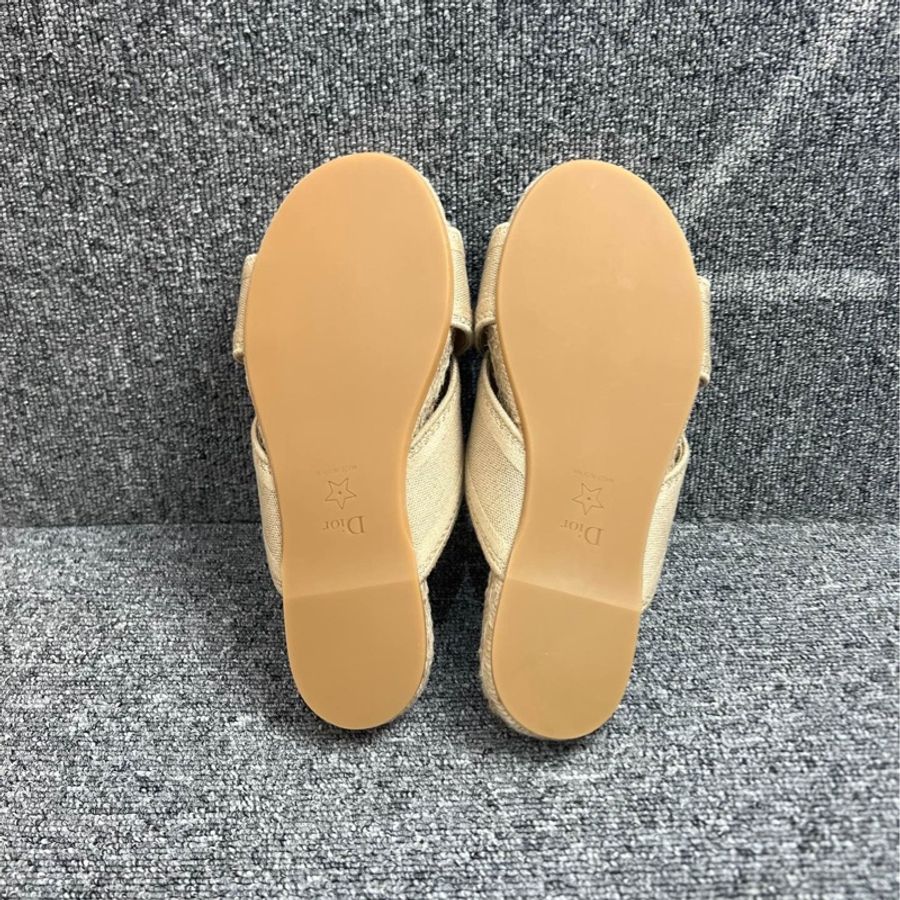 【全新未用❤️✨全網最低價】Dior/迪奧 漁夫老花拖鞋 36碼 全新-4