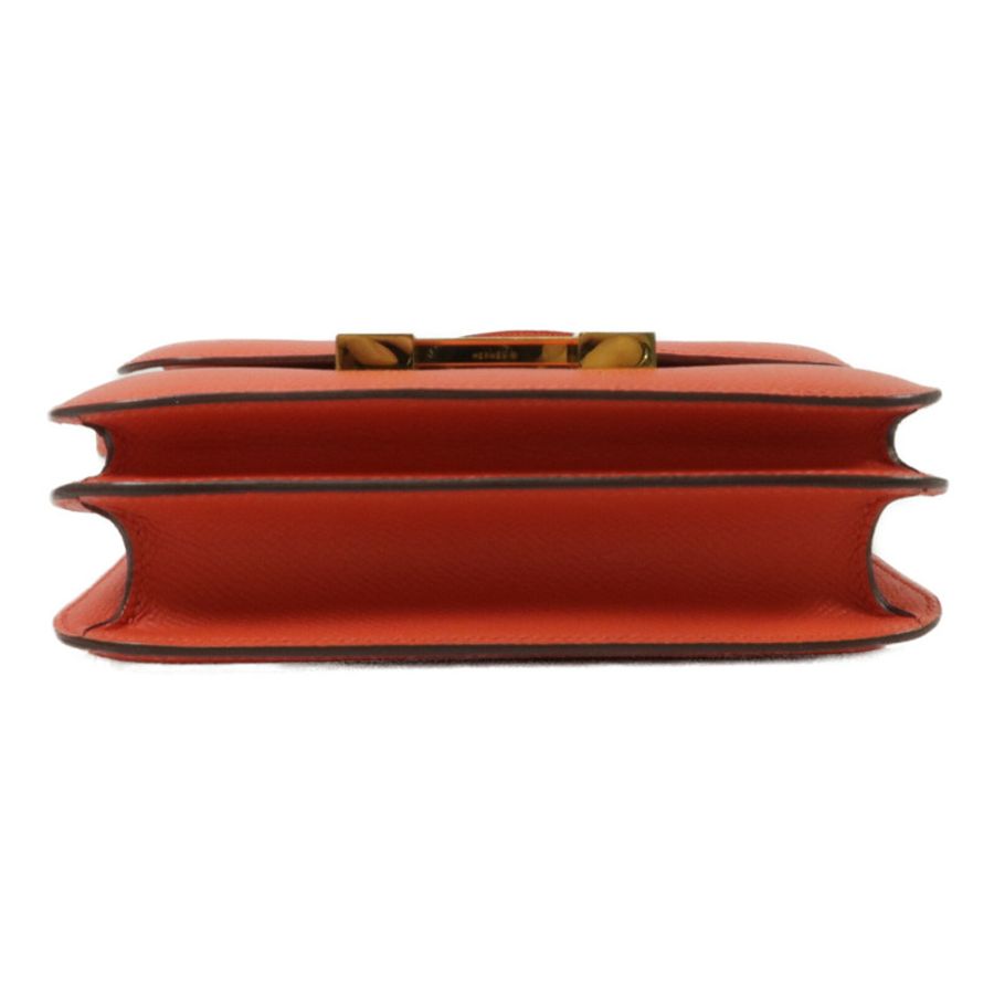 HERMES Epsom皮革Constance Mini肩背袋Rose Jaipur-3