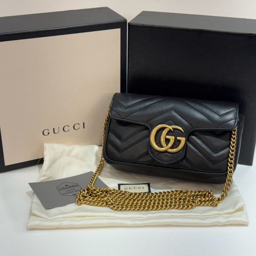 GUCCI MARMONT 斜背包/側背包/鍊包 MINI 9成新-0