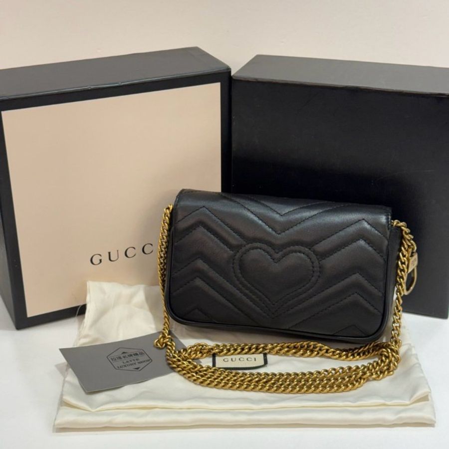 GUCCI MARMONT 斜背包/側背包/鍊包 MINI 9成新-1